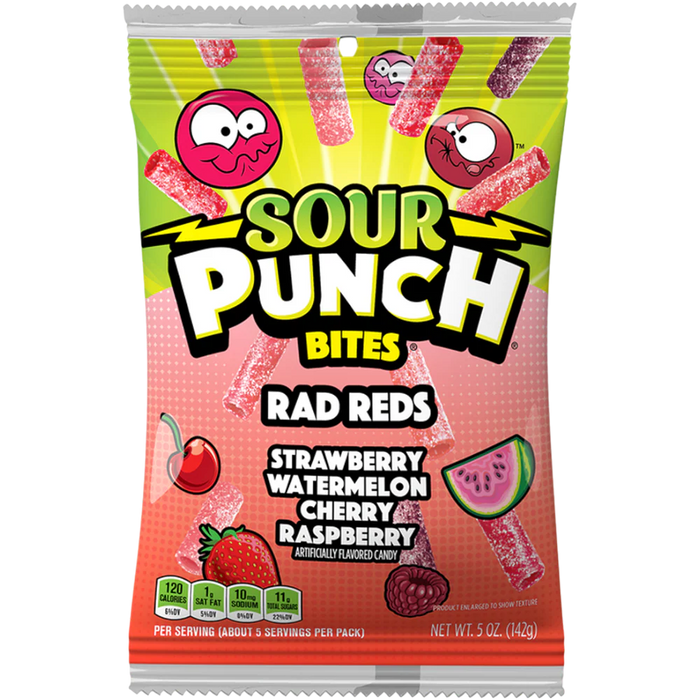 Sour Punch Bites Rad Reds 5oz (142g)