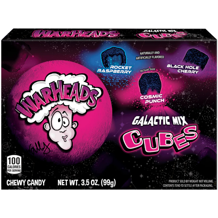 Warheads Galactic Cubes Theatre Box 3.5oz (99g)