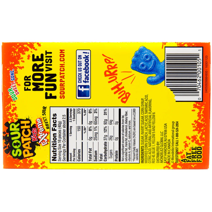 Sour Patch Kids Extreme Theatre Box 3.5oz (99g)